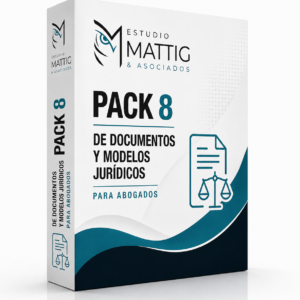 pack 8 de documentos y modelos jurídicos para abogados